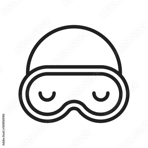 Sleep Maskicon vector image. Suitable for mobile apps, web apps and print media.