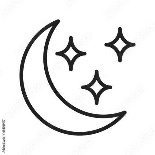 Sleep Modeicon vector image. Suitable for mobile apps, web apps and print media.