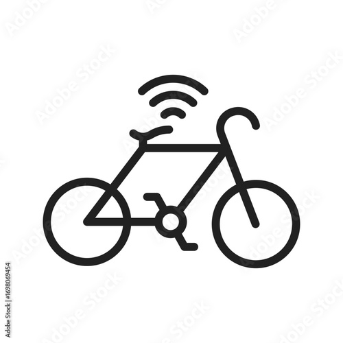 Smart Bicycleicon vector image. Suitable for mobile apps, web apps and print media.