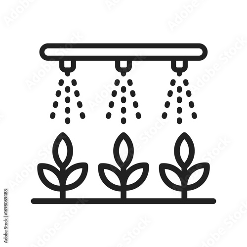 Smart Irrigationicon vector image. Suitable for mobile apps, web apps and print media.