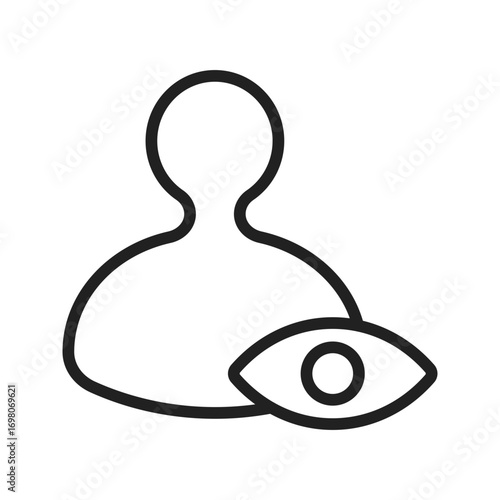 Spectator Modeicon vector image. Suitable for mobile apps, web apps and print media.