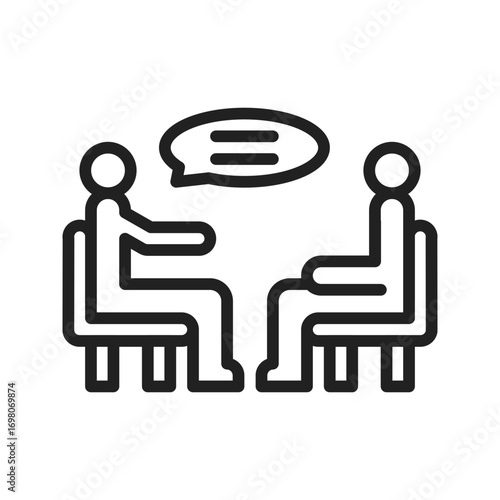 Therapy Sessionicon vector image. Suitable for mobile apps, web apps and print media.