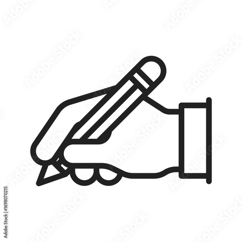 Writing Handicon vector image. Suitable for mobile apps, web apps and print media.
