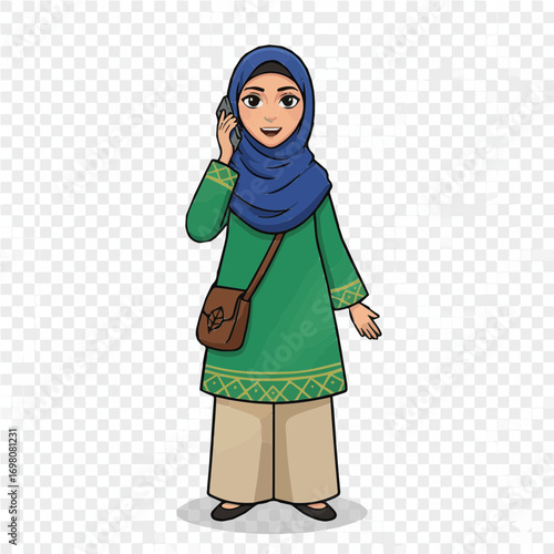 Woman talking on the phone