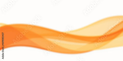 Orange abstract wave background with flowing curves and light texture design