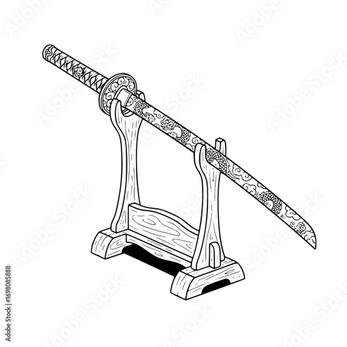 Katana Wakizashi Dragão