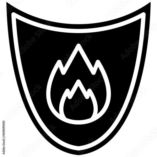Firefighter Badge Icon