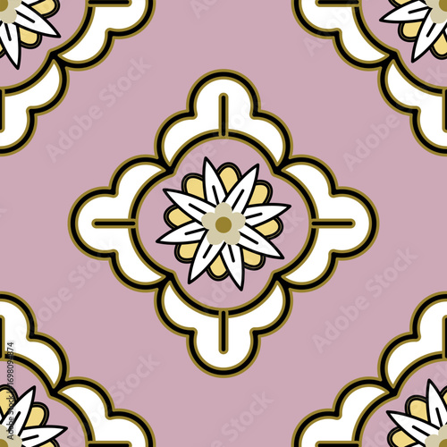 Harmony blooms in shades of nature, traditional, pattern design for carpet, print, wrap, decorative, illustration, Fabric, Wallpaper, Ceramics 
