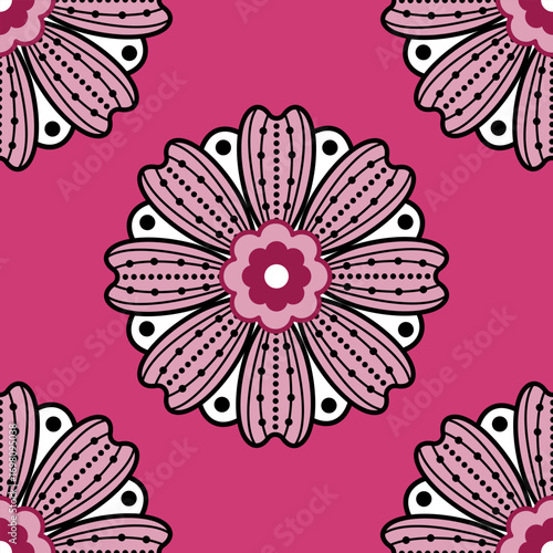 Harmony blooms in shades of nature, traditional, pattern design for carpet, print, wrap, decorative, illustration, Fabric, Wallpaper, Ceramics 
