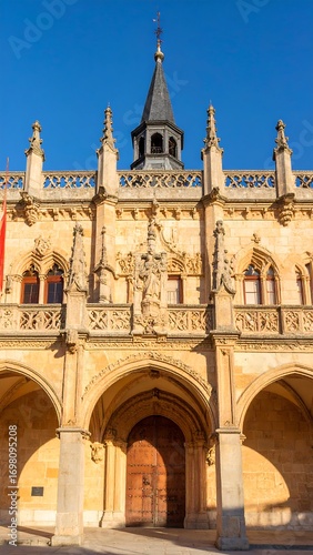 Ornate European building facade