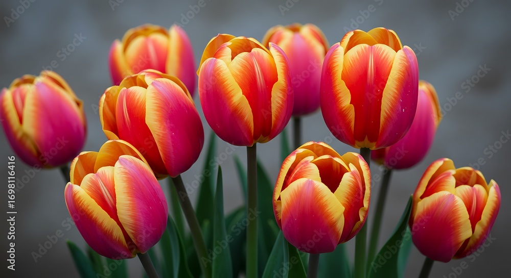 Fototapeta premium Crimson Sunset Blooms