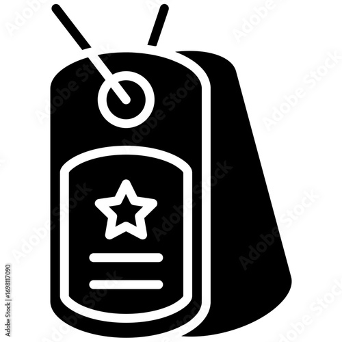 Army Dog Tag Icon