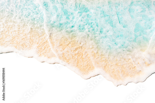 sea wave on white