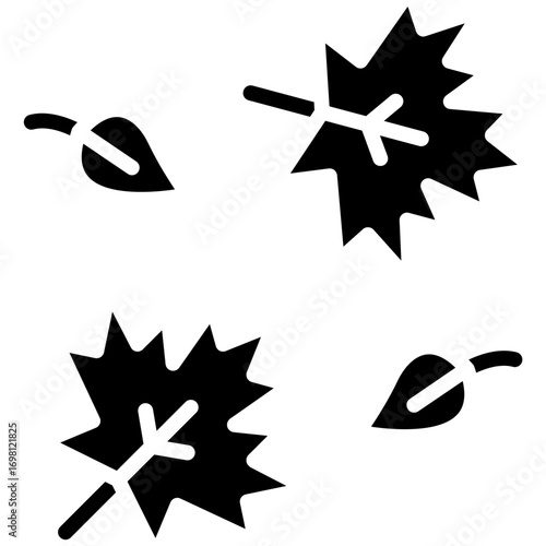 Leaves Falling Icon