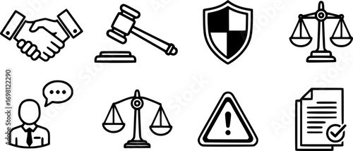Code of conduct icon vector collection. 