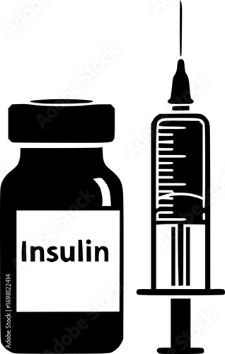 Insulin icon vector graphics

