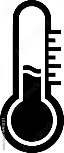 Liquid temperature icon vector graphics
