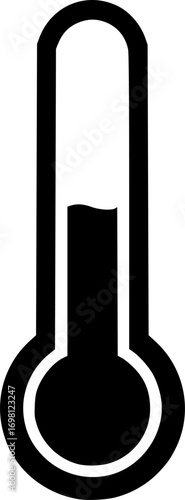 Liquid temperature icon vector graphics
