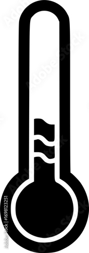 Liquid temperature icon vector graphics
