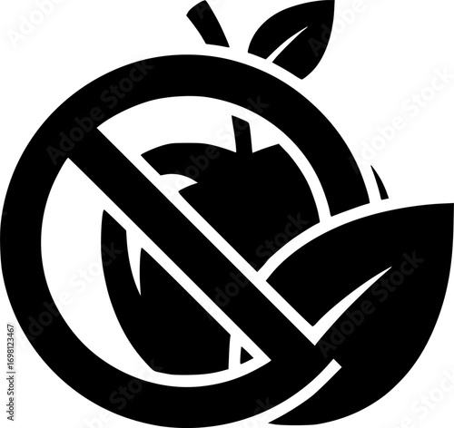 No artificial flavor icon vector graphics
