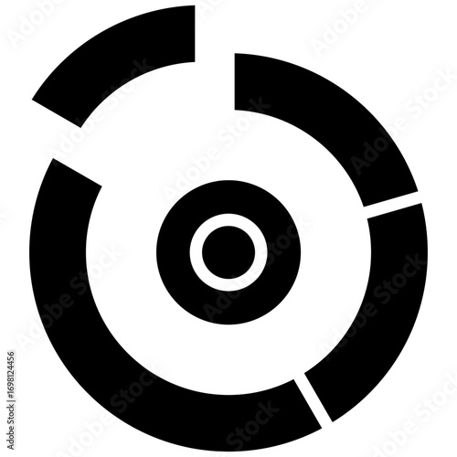 Marked Donut Chart Icon