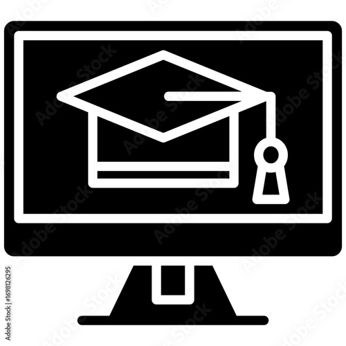Online Graduation Icon