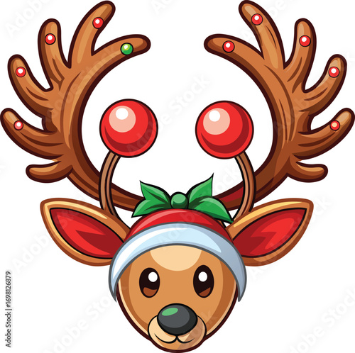 Christmas Pet Care Cute Reindeer Christmas Design