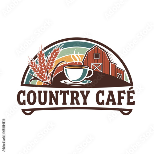 Country cafe cup garden house restaurant food