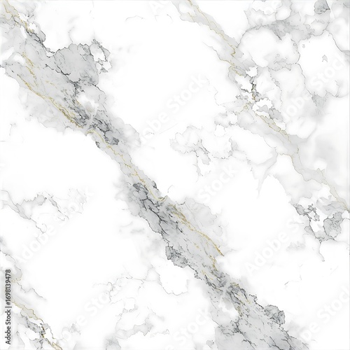 Wallpaper Mural White Marble Texture with Diagonal Gray and Gold Veins Background Torontodigital.ca
