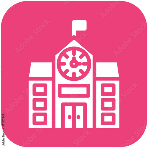 Fotografie Public School Icon
