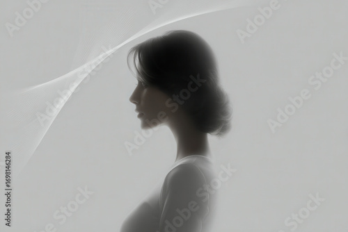 serene background design for website homepage featuring ultrathin delicate lines that seamlessly intertwine to