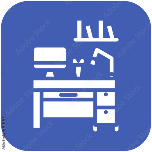 Home Office Desk Icon