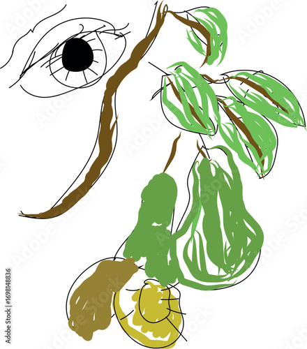 Pear & kiwi for your package design