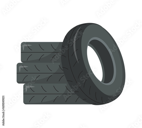 Car Tires vector illustration