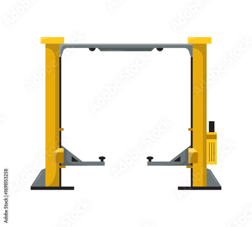 Two post lift vector illustration