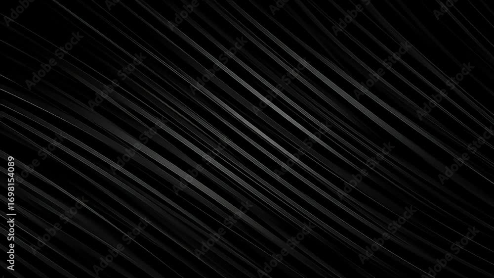 Dark, abstract, wavy pattern of angled, parallel lines; minimalistic and modern