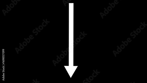 Abstract motion arrow rising transparent background. isolated business growth arrow 4k animation, arrowheads doodle   sign, business line arrow direction. motion graphic icon.