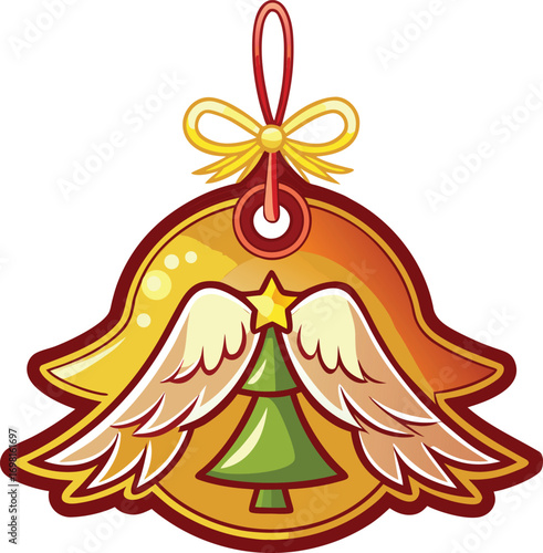 Christmas Community Volunteering Christmas Angel Tree Ornament Tag