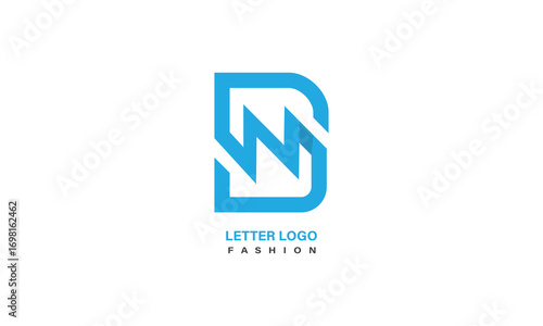 B W logo, letter logo, monogram logo, modern initial letter logo