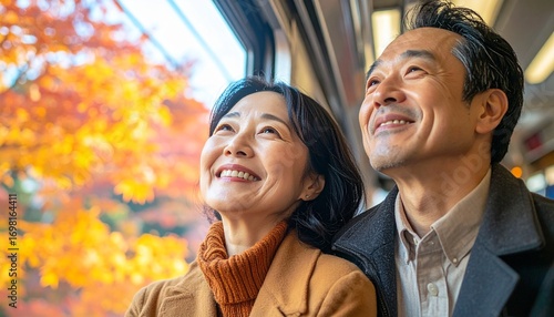 Wallpaper Mural 秋の行楽、紅葉の鉄道旅行 Torontodigital.ca