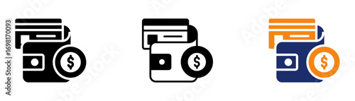 Payment Method Icon Collection Glyph & Mixed Style 