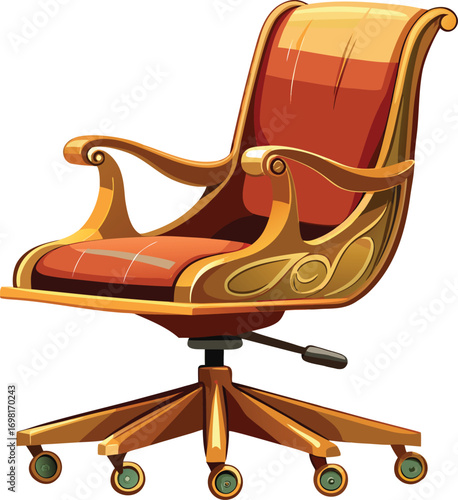 Christmas Remote Work Elegant Swivel Office Chair Design