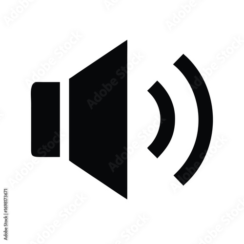 Speaker Volume Icon – Sound or Audio Symbol Vector