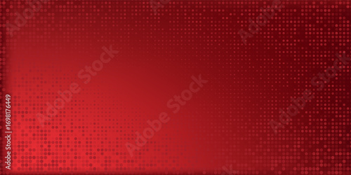 Red diagonal geometric shape with halftone. Modern fiber textured vector eps 10
