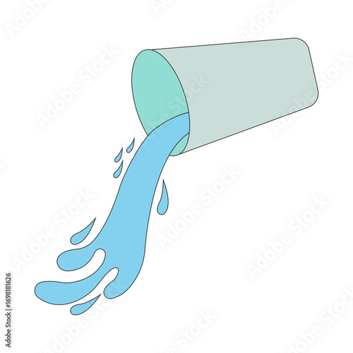 Spilled Drink Illustration