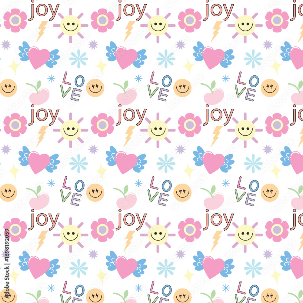 cute seamless background with flowers cute seamless background with flowers