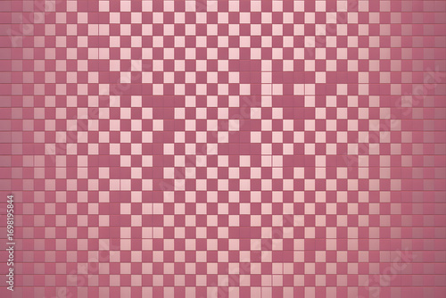 Abstract checkered pattern in shades of pink and rose creating a modern and geometric design suitable for backgrounds textiles and creative projects with a subtle texture and depth on white background