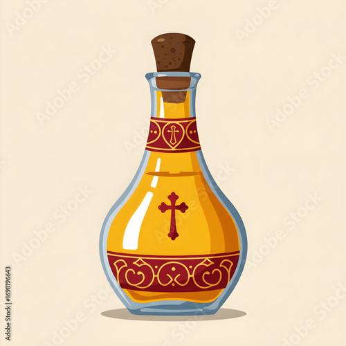 Orthodox Church Holy Communion Wine Bottle (Abaraka) for Sacred Rituals