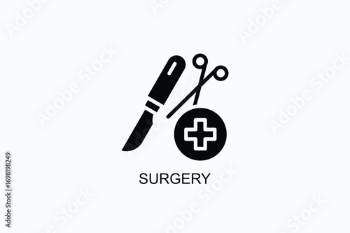 Surgery Icon Or Logo Isolated Vector Illustration