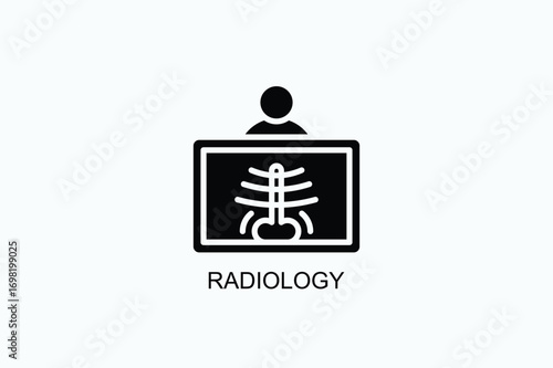 Radiology Icon Or Logo Isolated Vector Illustration